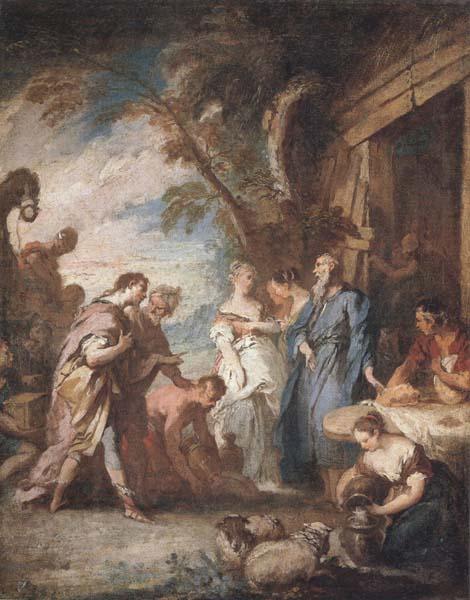 Francois Boucher Welcoming the Servant of Abraham oil painting picture